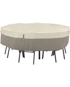 Belltown Round Patio Table & Patio Chair Set Cover, Grey, Small - CLEARANCE