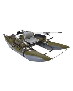 Colorado XT Inflatable Pontoon Fishing Boat - Sage and Grey