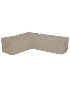 Storigami 104 Inch Easy Fold Patio Left-Facing Sectional Lounge Set Cover, Goat Tan